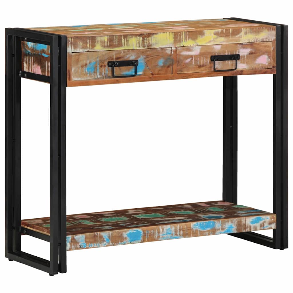 Console Table Multicolour 90 x 33 x 75 cm Solid reclaimed wood
